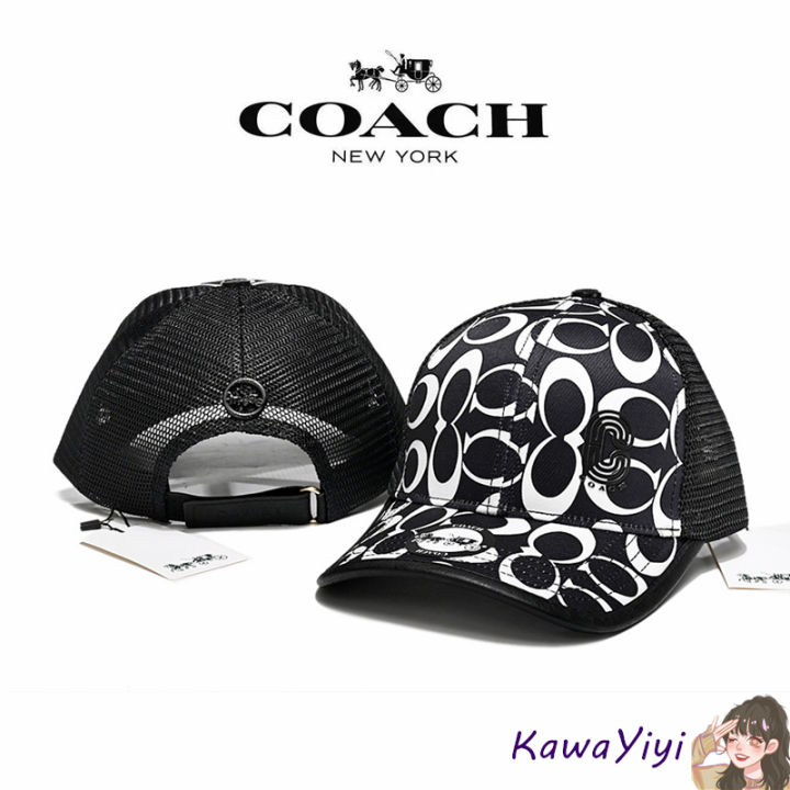 coachity-หมวกเบสบอลผู้ชายและหมวกสตรี-หมวกกีฬากลางแจ้งรังสียูวีแยกออกแบบโลโก้