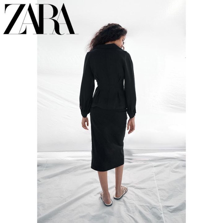 zara-เสื้อเชิ้ตแขนยาว-คอปก-แบบเข้ารูป-สําหรับผู้หญิง-9113