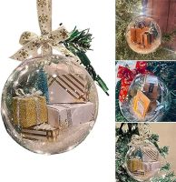 【LZ】▨  Christmas Ornaments Ball 80mm Craft Gifts for New Years Present Holiday Wedding Party Home Decor