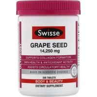 Swisse, Ultiboost, Grape Seed, 14,250 mg, 180 Tablets สารสกัดเมล็ดองุ่น เข้มข้นสูง 180 เม็ด