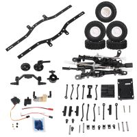 190mm Wheelbase Unassembled Frame Chassis for WPL C14 C24 C24-1 C54 CB05 Land Cruiser LC80 1/16 RC Car Upgrade Parts