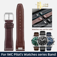 ✅โปรโมชั่น✅สายหนังลูกวัวจากอิตาลีสำหรับนาฬิกาชุดนักบิน IWC IW388103 IW378005/003/001สายนาฬิกาข้อมือถอดออกเร็ว20มม. 21มม.