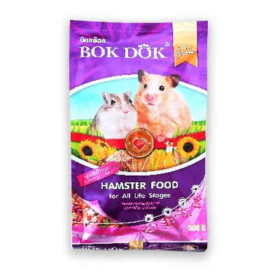 อาหารหนูแฮมสเตอร์ 500g - BOKDOK สูตรธัญพืชรวม Hamster food