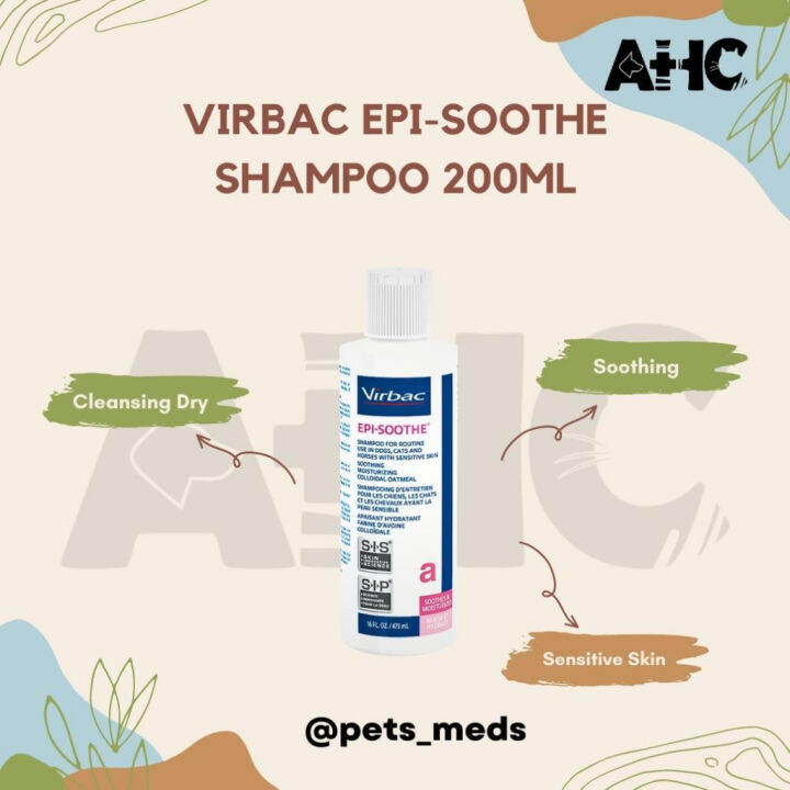 Virbac EpiSoothe Shampoo 200ml // Untuk Sensitive Skin Amat Berfungsi