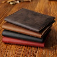 [COD] first layer cowhide fixed-page hand account book A5A6 library new protection notebook notepad