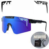 PIT VIPER ขี่จักรยานแว่นโพลารอยด์ UV400 Windproof ลื่นแว่นตาแบบสปอร์ตแฟชั่นแว่นกันแดดขี่จักรยานแว่นจักรยานเสือภูเขาพร้อมสำหรับ Adlts Unisex Adboom -Ready สต็อก-