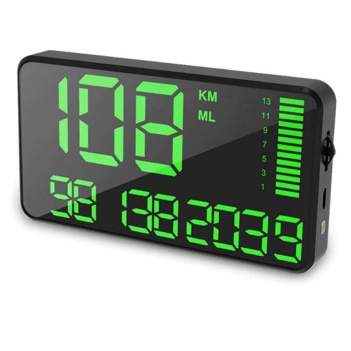 GPS Speedometer USB Charging Digital Headup Car Hud Display With Over Speed Alarm Auto Bike
