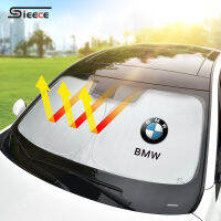 Sieece บังแดดรถยนต์ ผ้าคลุมกระจกหน้ารถยนต์ สำหรับ BMW F30 E46 F10 E36 G20