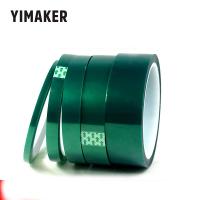 【Stylish】 1Psc YIMAKER 33เมตรโพลีไมด์ทนความร้อนกาวเทปเทปสีเขียว5-30มม