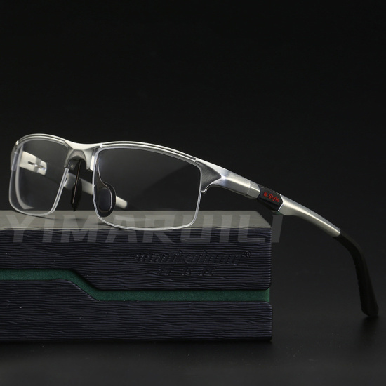 Yimaruili halb-rahmen sport brille rahmen chất liệu nhôm - ảnh sản phẩm 1