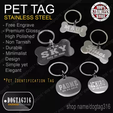 Heavy Duty 316 Stainless Steel Dog Tag