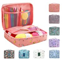 【CC】 Yarn Crochet Sets Hooks Needles Gifts with 5 Group Wool Accessories Storage for Scarves Gloves