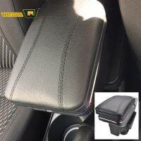 Misima สำหรับรัสเซีย Kia Rio 4 Arm Rest 2017 - 2018 YB X-Line Center หนังสีดำ Armrest กล่องถาด