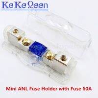 Mini ANL Fuse Holder Universal 60A 12V Copper Plated Car Stereo Audio Power Fuse Holder for Car Boat and Other Vehicles Audio