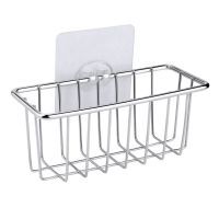 ETXKitchen Racks Durable Practical Stainless Steel Sponge Holders Sink Caddy Drain Shelf Sponge Storages Organizer For Still Life