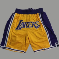 2022 2023 แขกที่มีคุณภาพสูงใหม่ล่าสุด ความคิดเห็นสูงกางเกงบาสเกตบอลจริง Lakers James Ball Pants ฤดูร้อนหลวม Breathable Basketball Pants กีฬาบาสเกตบอลพิมพ์กางเกงห้าส่วน