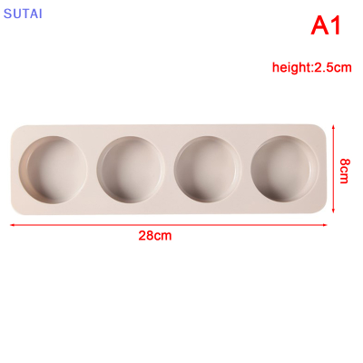 💖【Lowest price】SUTAI แม่พิมพ์ซิลิโคนสบู่4ช่อง3รูปทรงสำหรับทำสบู่3D แม่พิมพ์ทำมือแบบ DIY ใหม่