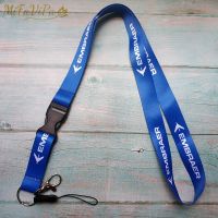 [HOT HUIQKKJKUIO 556] 1 PC MiFaViPa Blue Embraer สายคล้องคอ Chaveiro Key Chain เที่ยวบินลูกเรือ Llavero Lanyard พวงกุญแจสำหรับ ID Card ผู้ถือแฟชั่น Trinket