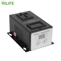 Black AC 220V 10000W Temperature Speed Power Adjust Controller US Plug SCR Electronic Voltage Regulator Dimmer Thermostat Electrical Circuitry  Parts