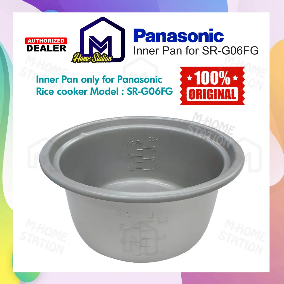 PANASONIC SR-G06 RICE COOKER 3 CUP BOWL INNER POT PAN & LID REPLACEMENT  PART NEW