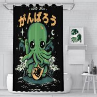 Good Luck Bathroom Shower Curtains Cthulhu Waterproof Partition Curtain Designed Home Decor Accessories