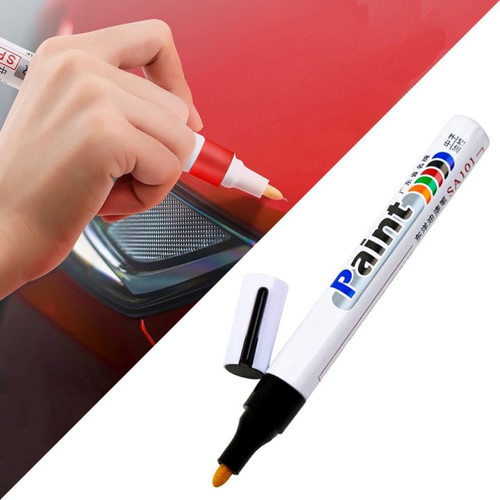 5ชิ้นยางล้อรถยนต์ยางมันปากกาทำเครื่องหมายกันน้ำยางปากกาทาสีปากกาเคมีโลหะกราฟฟิตีปากกาสัมผัส