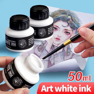 Paul Rubens Professional 50ML White Ink Watercolor Paint High Quality Pigment Artists Drawing Art Supplies