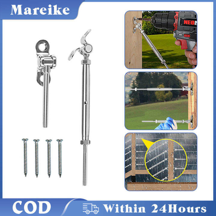 Stainless Steel Cable Railing Kit 180° Adjustable Angle Cable Railing ...