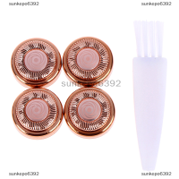 sunkepo6392 4 pcs Facial hair Remover หัวเปลี่ยนใบมีดสำหรับผู้หญิงเครื่องกำจัดขนที่ไม่เจ็บปวด