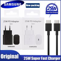 {KOLT Digital} Samsung ของแท้25W ชาร์จเร็ว Usb Type C Cargador S21 A52S A71 A70 S20 FE S22อะแดปเตอร์5G สำหรับ Galaxy Note20 S10