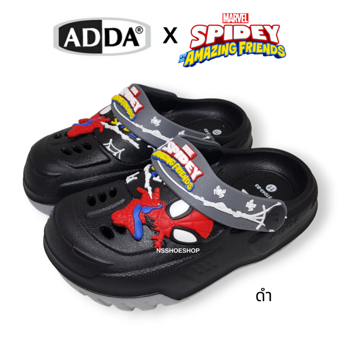 adda-2density-สไปเดอร์แมน-รองเท้าหัวโตเด็ก-หุ้มหัว-เด็ก-spider-man-รุ่น-5td43-b3