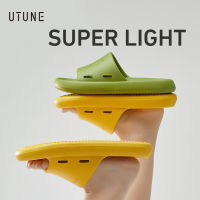 UTUNE Super Light Slippers For Women Bathroom Shoes Home Slides Shower Summer Anti-slip Cozy Soft EVA Sandals Men Memory Foam