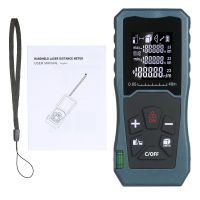 NANWEI L-aser Distance Meter Handheld 1.6-i-nch LCD Diastimeter Bubble Level Pythagorean Mode Measure Distance Area and Volume