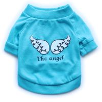 Angel Pattern Pet Dog T-shirt Summer Puppy Clothes for Small Dogs Chihuahua Pug Shirts Cat Dog Vest Cool Thin Pets Dogs Clothing Clothing Shoes Access