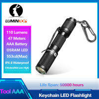 ไฟฉายพกพาจิ๋ว LUMINTOP AAA ไฟฉาย Keyfob ที่มีประสิทธิภาพ Mini EDC ไฟฉาย Super Bright OSRAM LED 3 โหมด IP68 กันน้ำตั้งแคมป์เดินป่ากระเป๋าเป้สะพายหลังเครื่องมือตก