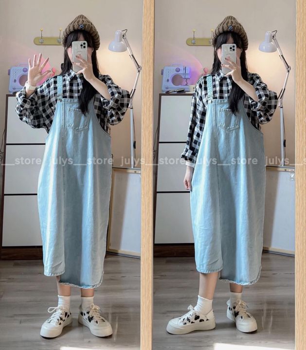 Váy Yếm Jeans Nữ 2 Dây Lari Váy Yếm Bò Ngắn Hàn Quốc Dễ Thương Chất Liệu  Denim Cao Cấp Dày Dặn   Hazomicom  Mua Sắm Trực Tuyến Số 1 Việt Nam