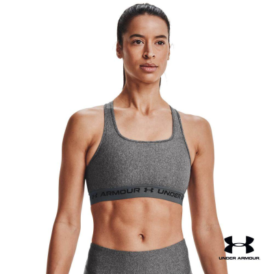 Under Armour UA Womens Armour® Mid Crossback Heather Sports Bra อันเดอร์ อาเมอร์ บราเทรนนิ่ง สำหรับผู้หญิง รุ่น