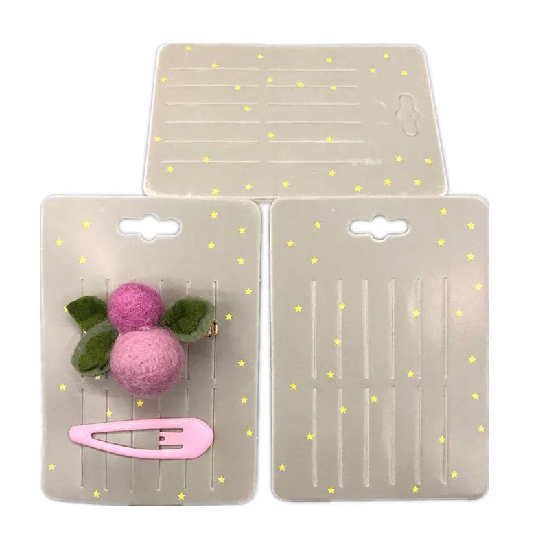 20/50Pcs 7.5*10.5CM Hair Clips Packing Cards Hairpins Display