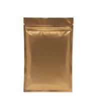 100pcs Gold Color Flat Type Ziplock Aluminum Bag   Food Grocery Packaging Bag Wedding Birthday Gift Bag J10008 Food Storage Dispensers