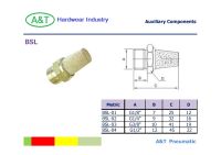 BSLตัวเก็บเสียงCylinderทองเหลืองยาวขนาด1หุน-4หุน