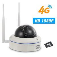 1080P IP Camera 4G Wire-less IP Camera IR-CUT Night Vision 3G GSM Outdoor Waterproof CCTV Camera Video Surveillance Onvif IP Cameras with 32GB TF Card &amp; SIM Card Slot