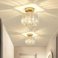 ZZOOI Modern LED Ceiling Lights Living Room Hallway Lighting Front Porch Home Deocoration Ceiling Lamp Glass Minimalist Light Fixture