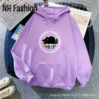 NH Fashion เสื้อฮู้ด เสื้อแขนยาวอบอุ่น หลวมและสบาย สบายๆ ทันสมัย ชิค นุ่มนวล WWY2300083 40Z231007