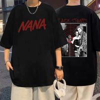 Japanese Anime Black Stones Nana Osaki T Shirts Mens Round Neck Tees Oversized Streetwear Manga Vintage Short Sleeves T-shirt 4XL 5XL 6XL