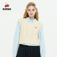 [KIRSH] เสื้อกั๊กถักนิตติ้งสายเชอร์รี่ขนาดเล็ก | 23AW