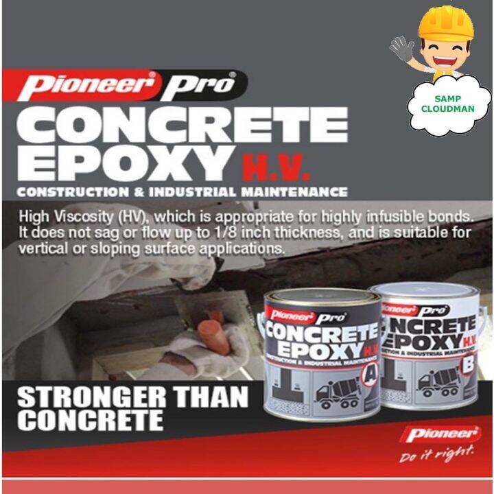Pioneer Pro Concrete Epoxy High or Low Viscosity Gallon (4 Liters) Set