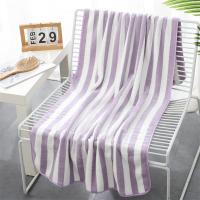 Adult Face Bath Towel Cotton Stripe Beach Towel Male Womens Children Students Absorbent Towels Travel Sport Bathroom Supplies