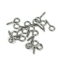 100PCS 16Mm Mata Kecil Baut Sekrup Hook 304 Stainless Steel Kecil Mata Sekrup DIY Aksesoris Sekrup Kayu aksesoris Perhiasan