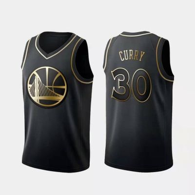 New Arrival Golden State Warriors NBA Jersey Curry 30 Retro Classic Black Gold Vest Commemorative City Edition High Quality