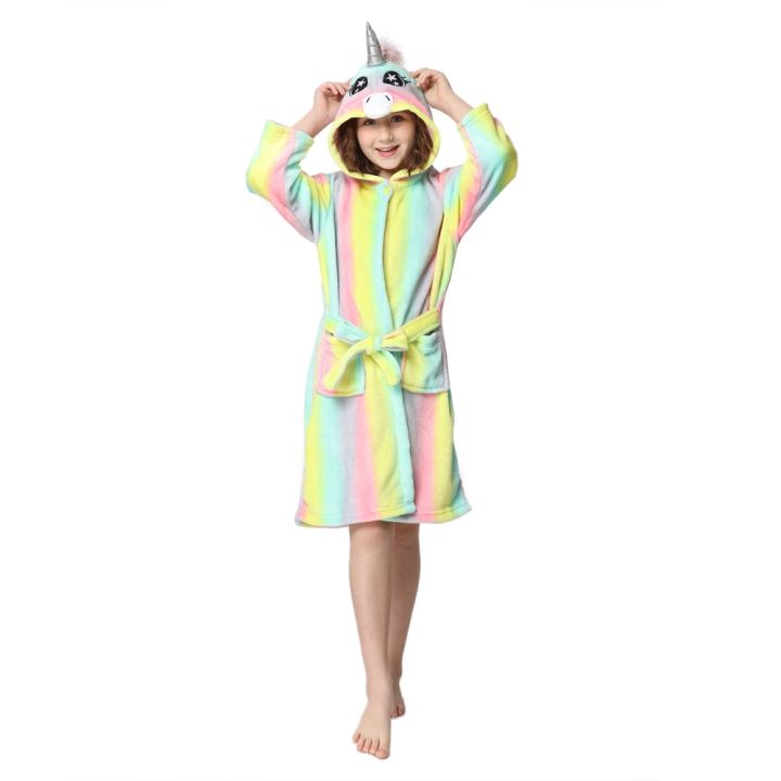 xiaoli-clothing-ฤดูหนาว-warm-tiger-hooded-เด็กเสื้อคลุมอาบน้ำเด็ก-robe-cool-สัตว์สำหรับชายหญิงชุดนอน-nightgown-เด็กชุดนอน3-13y